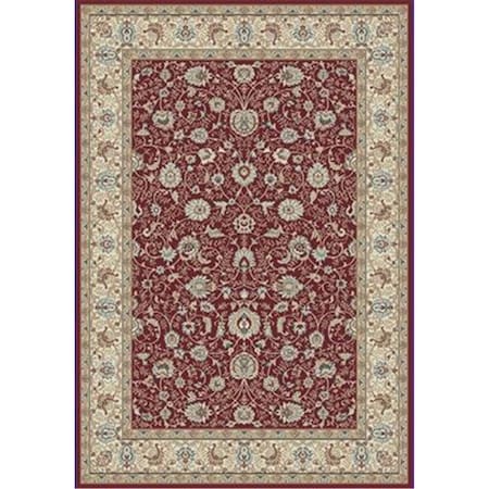 Melody Rectangular Rug- Red - 3 Ft. 11 In. X 5 Ft. 3 In.